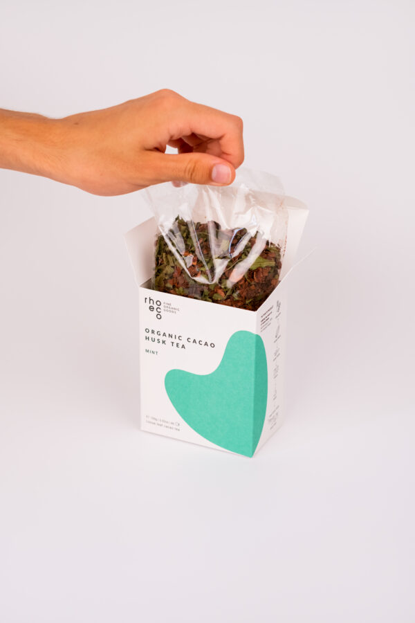 RHOECO ORGANIC CACAO HUSK TEA – MINT